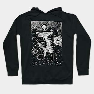 S35: stairs to the Square Moon Hoodie